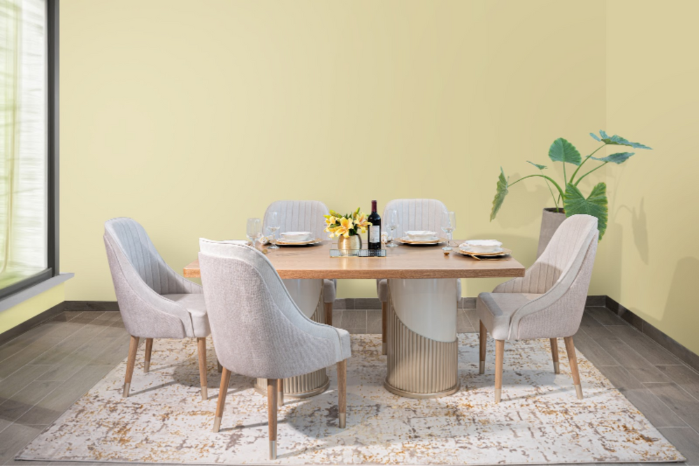 COMEDOR 6 PTOS CAVALIER TOSCANA ALMENDRA - CHALET BEIGE