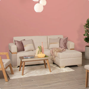 Sala Rinconera Jero Evo New Zulia Marfil + Mesa De Centro + Butaca Gabriela