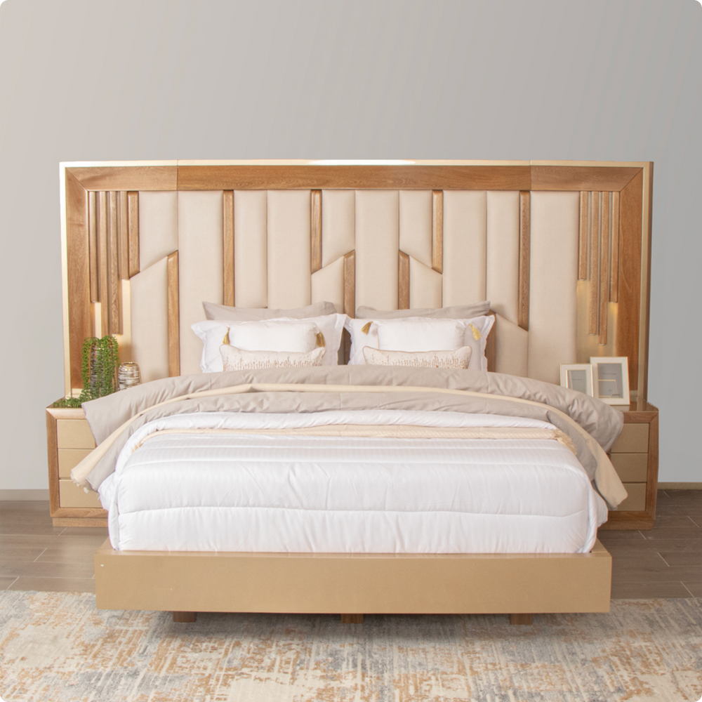 ALCOBA CAVALIER (CAMA + NOCHEROS)