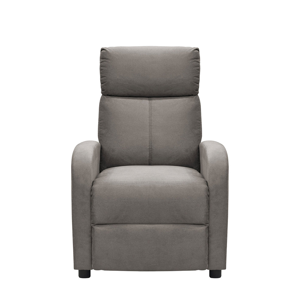 SILLA RECLINABLE DANTE TAUPE ESTATICA PUSH ARM
