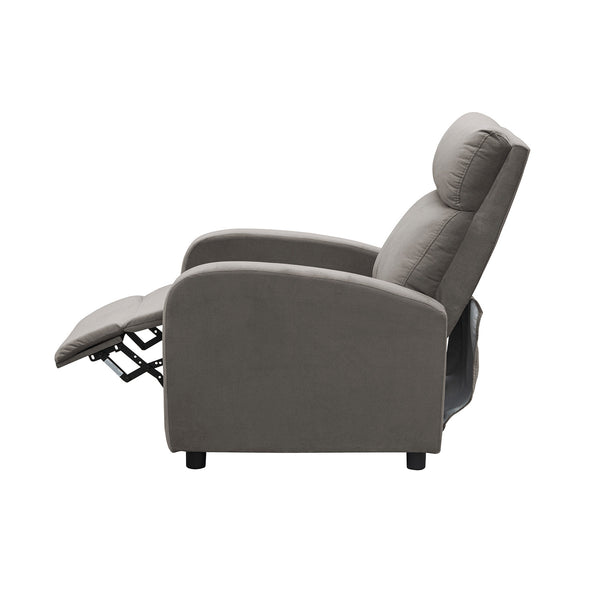 SILLA RECLINABLE DANTE TAUPE ESTATICA PUSH ARM