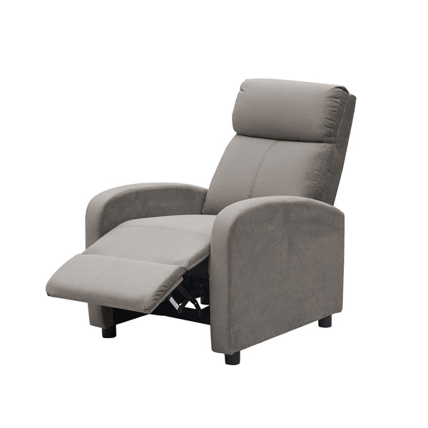 SILLA RECLINABLE DANTE TAUPE ESTATICA PUSH ARM