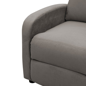 SILLA RECLINABLE DANTE TAUPE ESTATICA PUSH ARM