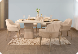 COMEDOR 6 PTOS SENZA GALICIA MARFIL / G. CREMA