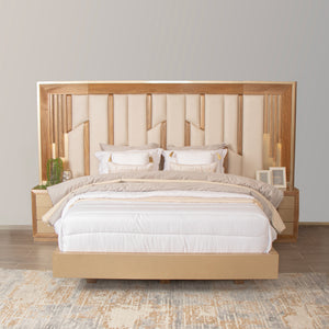 ALCOBA 200X200 CAVALIER (CAMA + NOCHEROS)